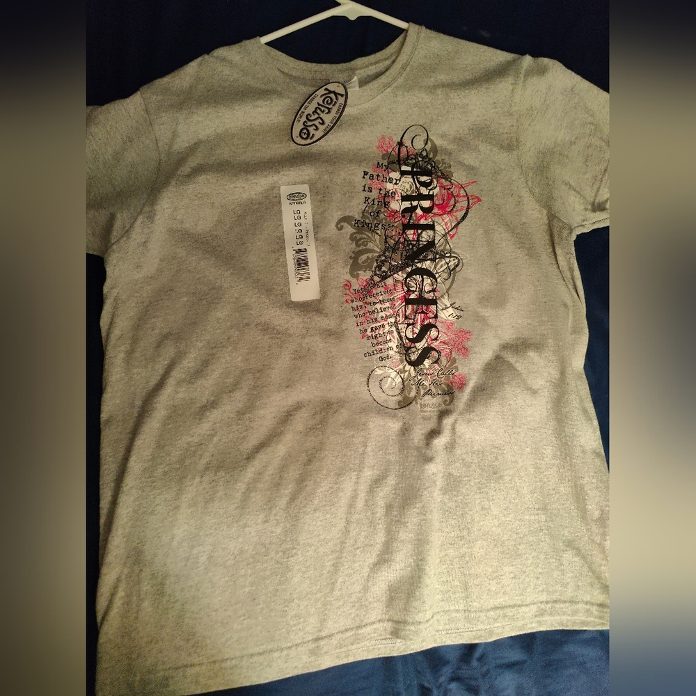 Nwt Women's Kerusso Faith Scripture Crewneck T Shirt , L